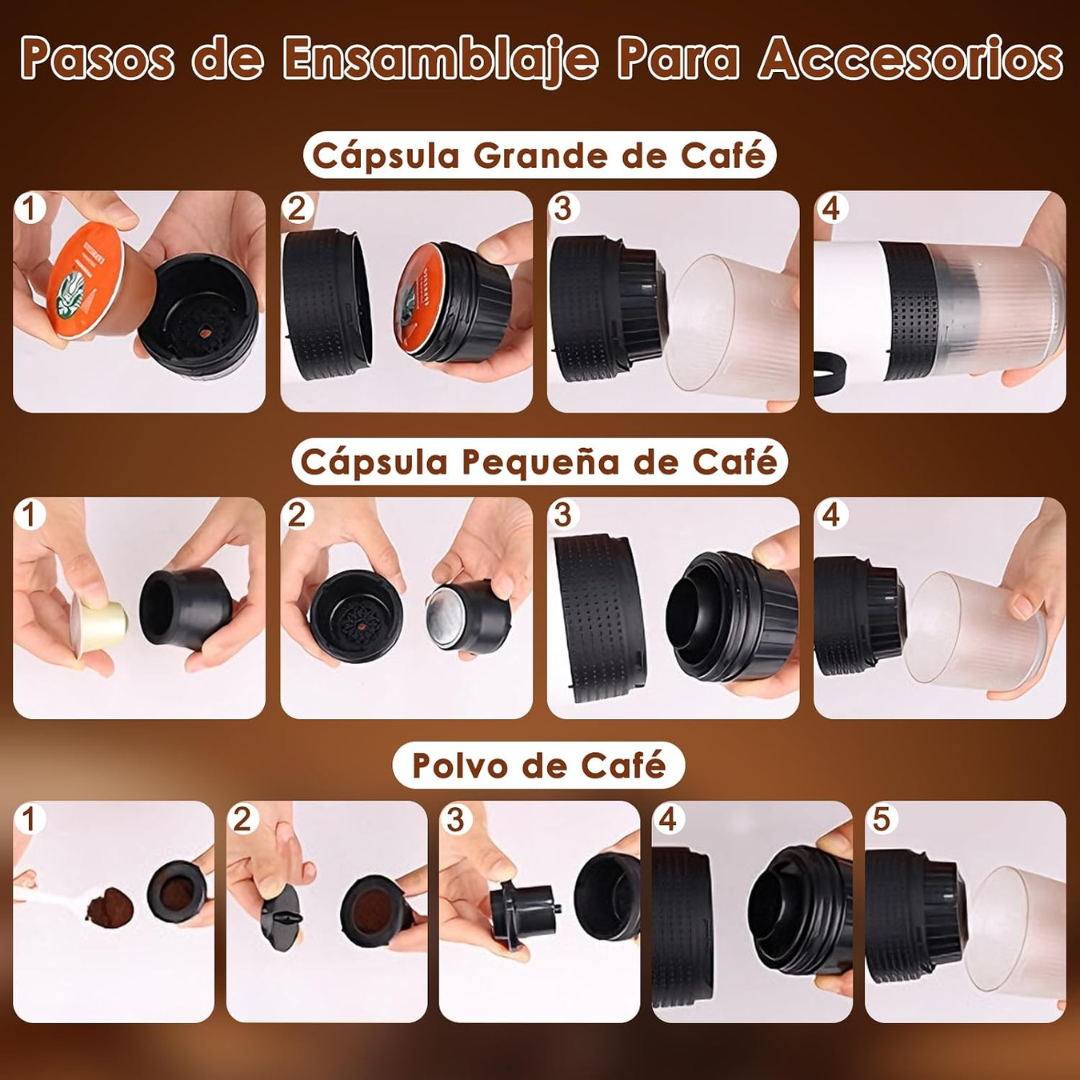 Cafetera Portátil Inteligente 3 en 1 ®