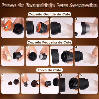 Cafetera Portátil Inteligente 3 en 1 ®