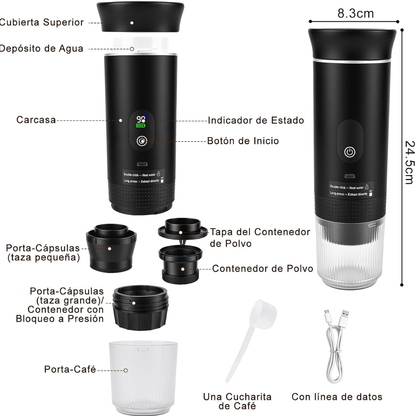 Cafetera Portátil Inteligente 3 en 1 ®